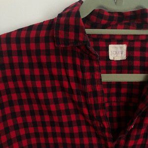 Women's JCrew Gingham Flannel